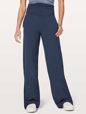 Lululemon Take It Easy Pant *30" Heathered Mod Naval Blue / Naval Blue